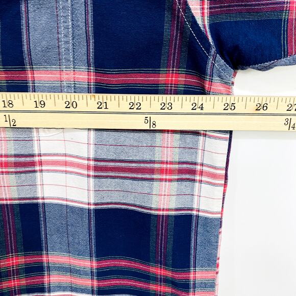 Wrangler Twenty X Men's Shirt Size XL Blue Red Plaid Button Down Casual Western - Picture 9 of 10